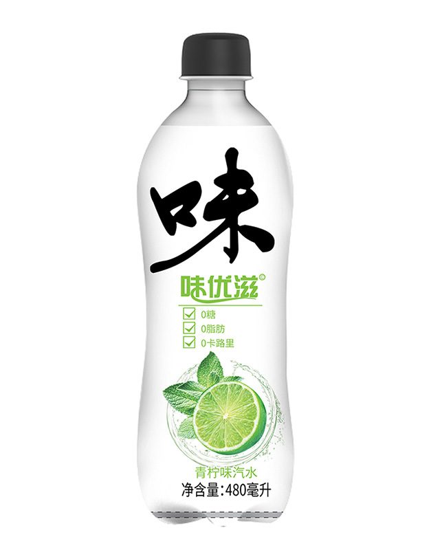 味优滋青柠味汽水480ml