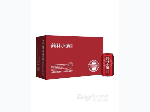 美林小镇8度红罐330ml