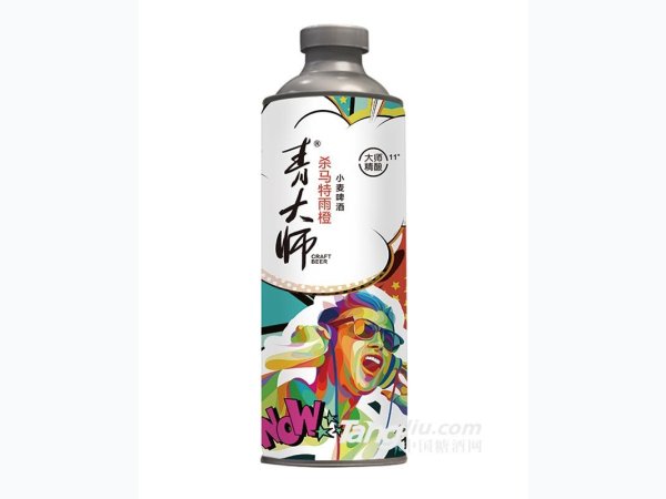 青大师-杀马特雨橙小麦啤酒1L