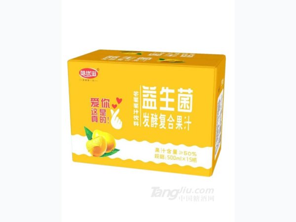 味优滋益生菌发酵芒果果汁饮料-箱