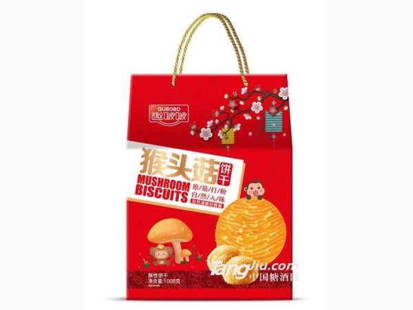 趣啵啵猴头菇饼干