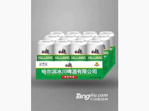 哈尔滨鲁江啤酒500ml&times;12罐