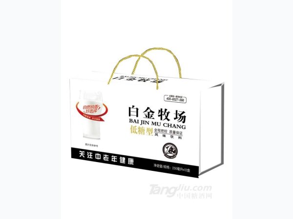 白金牧场低糖型风味饮料