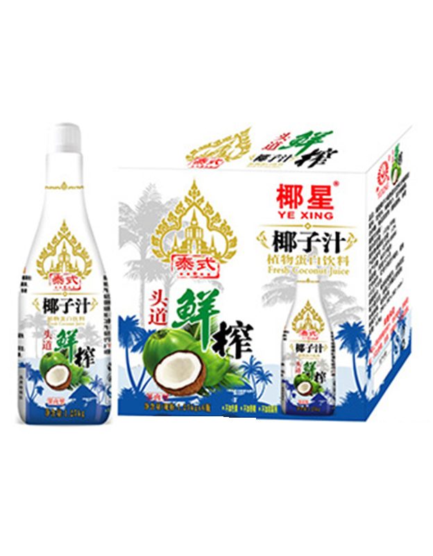 椰星泰式鲜榨椰子汁1.25kgx6瓶