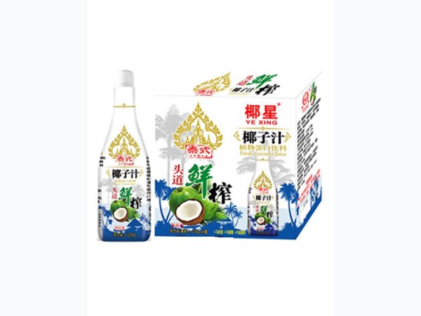 椰星泰式鲜榨椰子汁1.25kgx6瓶