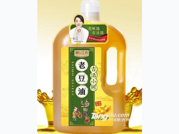 醇U工坊 古法小榨老豆油 5L