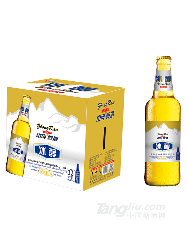 中冉啤酒冰醇500ml&times;12瓶