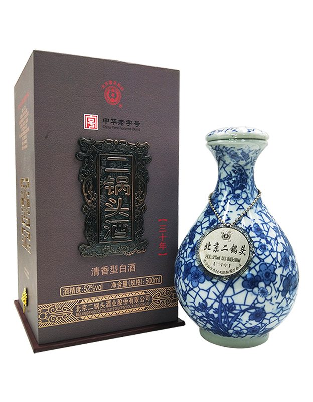 青花瓶北京二锅头
