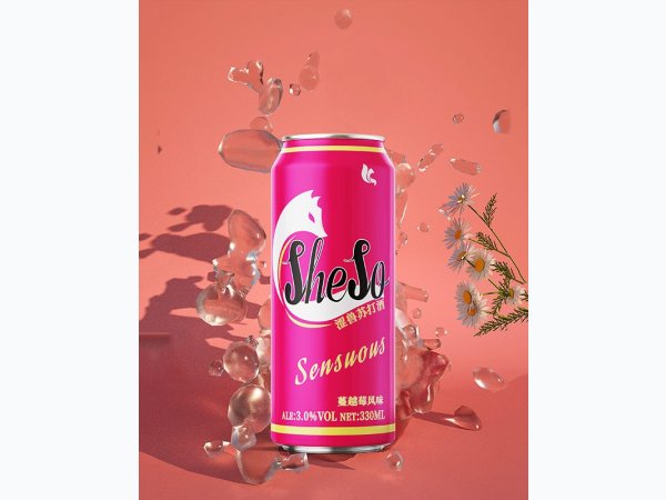 涩兽苏打酒蔓越莓味330ml