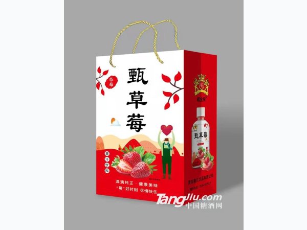 甄草莓果汁饮料350ml