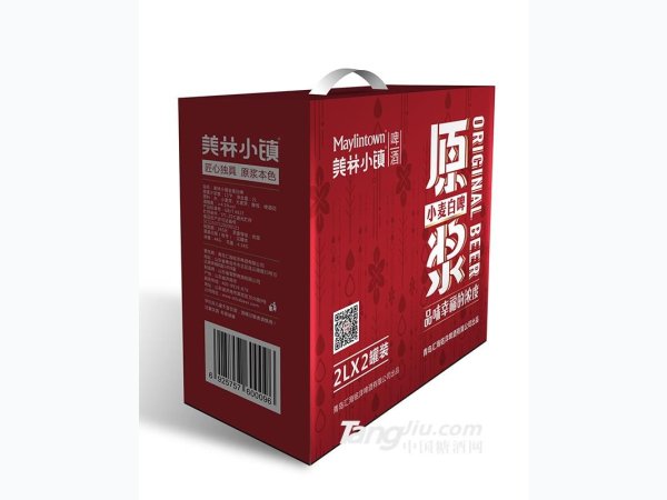 美林小镇原浆小麦白啤2L
