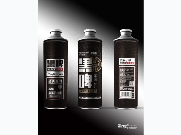 美林小镇黑啤1L