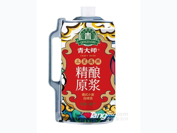青大师-三星高照白啤酒2L