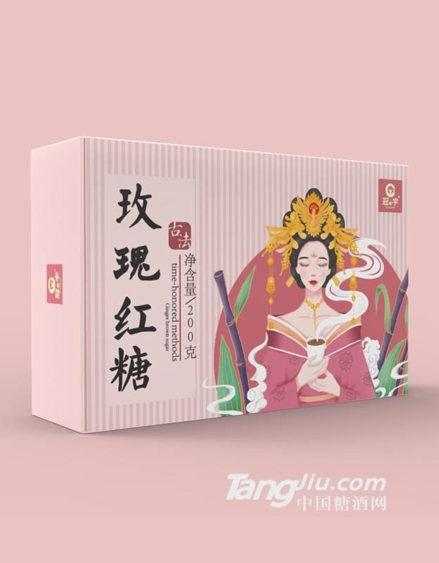 冠宇玫瑰红糖200克