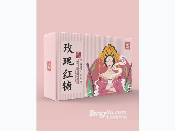 冠宇玫瑰红糖200克