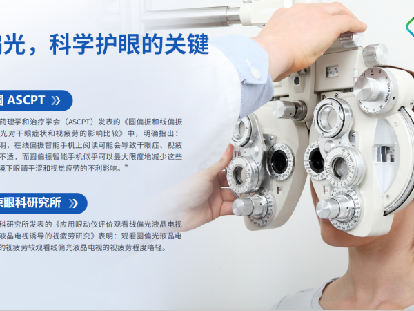 圆偏光护眼技术钢化膜